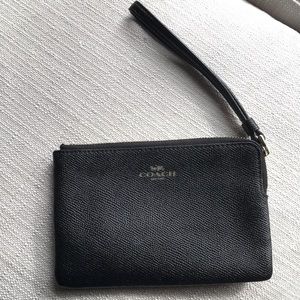 Coach corner zip wristlet